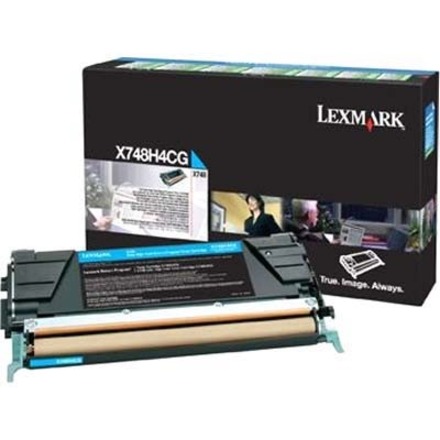 LEXMARK X748H4CG CYAN RETURN PROGRAM TONER CARTRIDGE TAA FOR USE IN X748 ESTIMAT