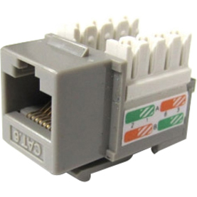 CAT6 110 TYPE KEYSTONE JACK GREY