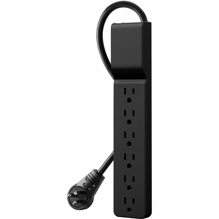 BSE600-06BLK-WM - SURGE PROTECTOR - BLACK - 2-YEAR WARRANTY