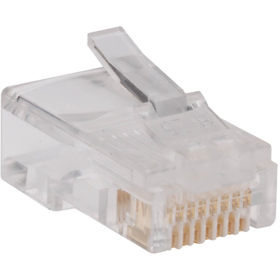100PK RJ45 Plugs Round Solid S