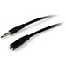 STARTECH 2m 3.5mm 4 Position TRRS Headset Extension Cable - M/F (Black) (MUHSMF2M)