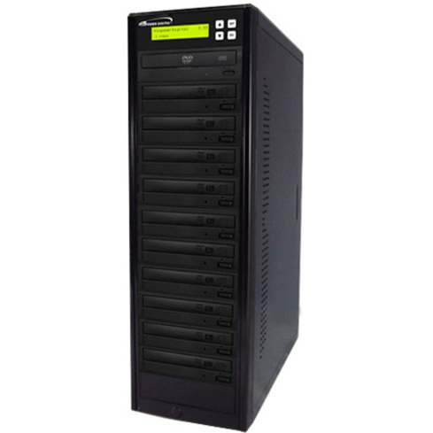 ECON 1 TO 10 24X SATA DVD DUPLICATOR - BLACK STD CASE