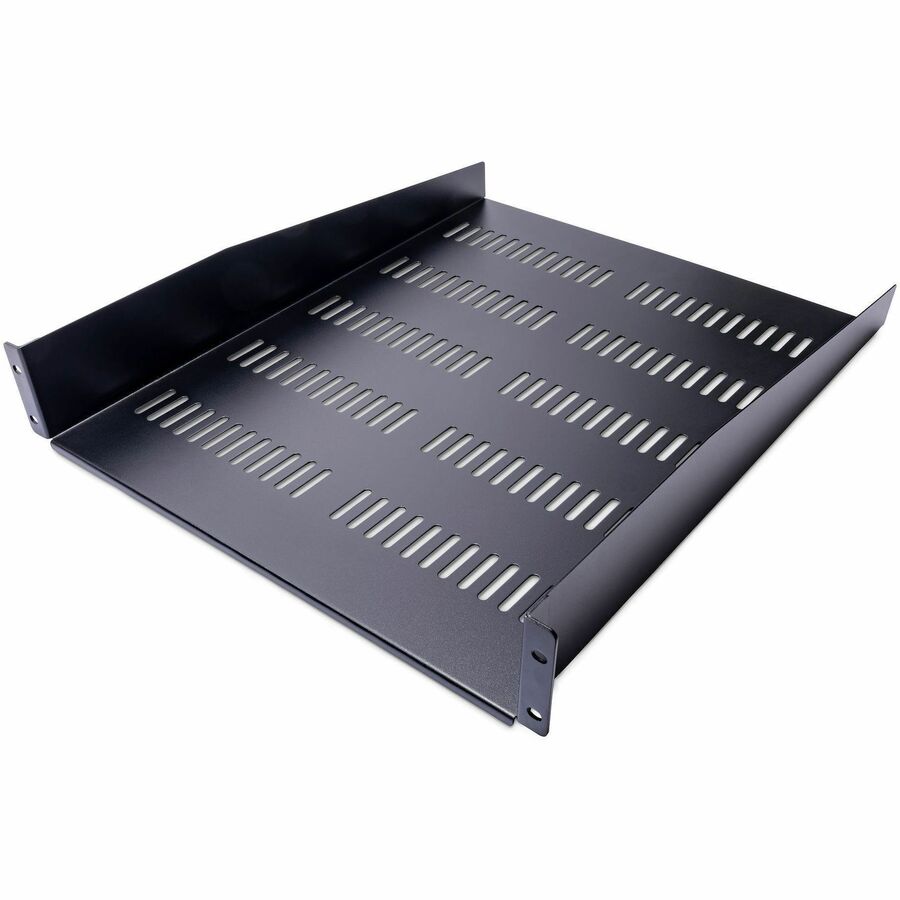 FIXED VENTED RM SHELF BLACK 2U