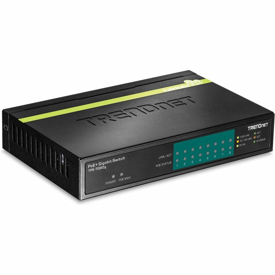 8 Port Gig PoE GREENnet Swtch