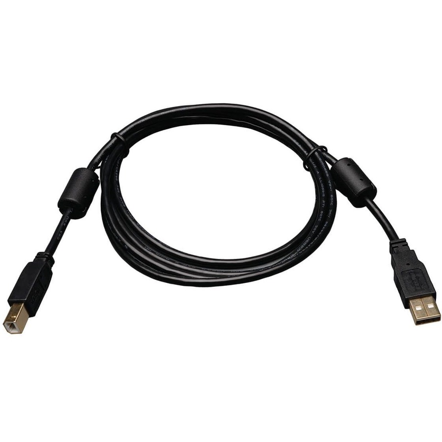TRIPP LITE SERIES USB 2.0 A TO B CABLE - USB A LEFT CONNECTOR - MALE LEFT GENDER