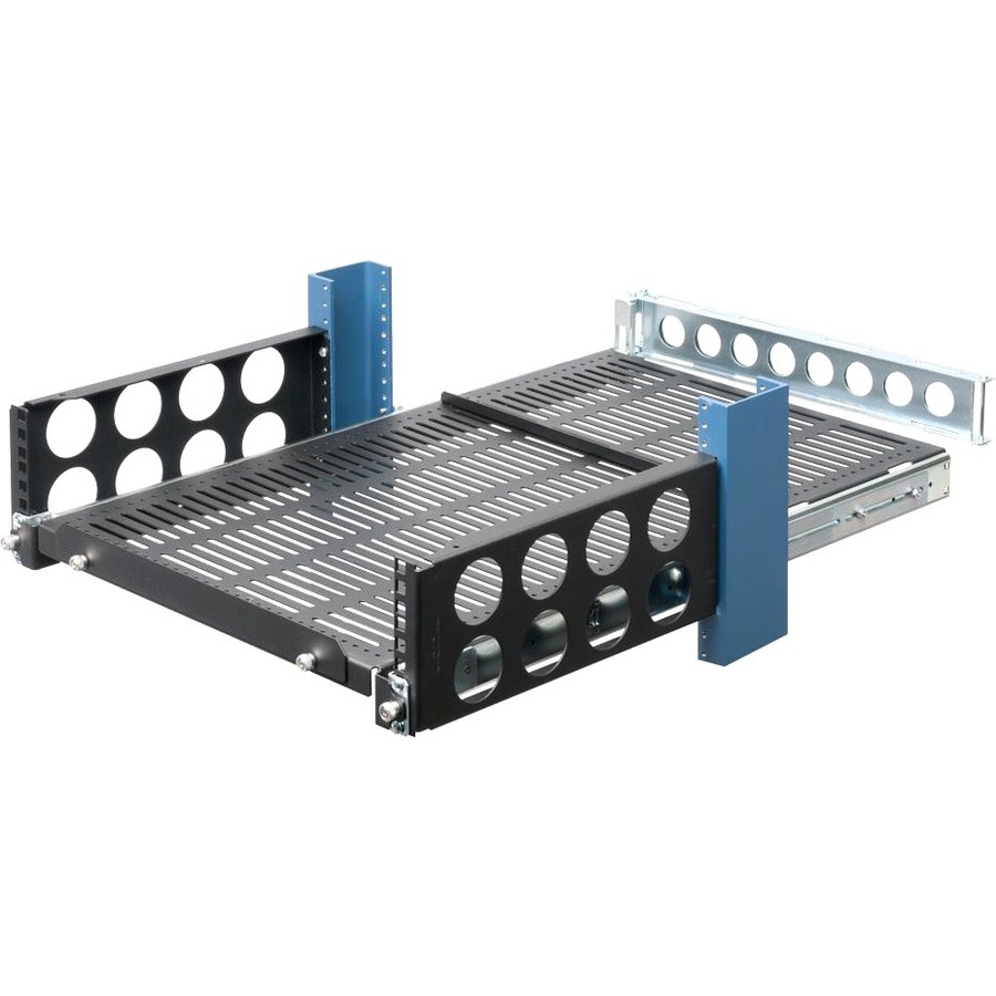1U 115 2POST SLIDING EQUIPMENT SHELF 27IN (D) WITH 3U CONVERSION BRACKETS