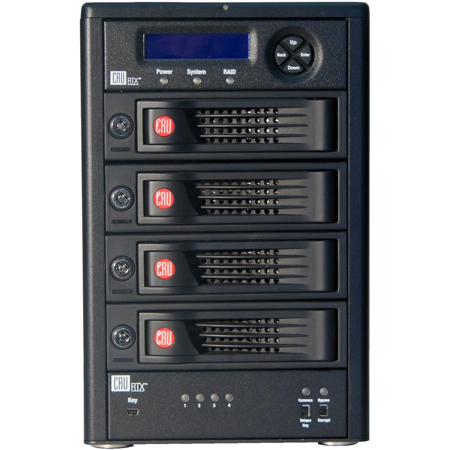 RTX SECURE 410-3QR FOUR-BAY ENCRYPTED RAID ENCLOSURE, AES 256BIT ENCRYPTION, USB