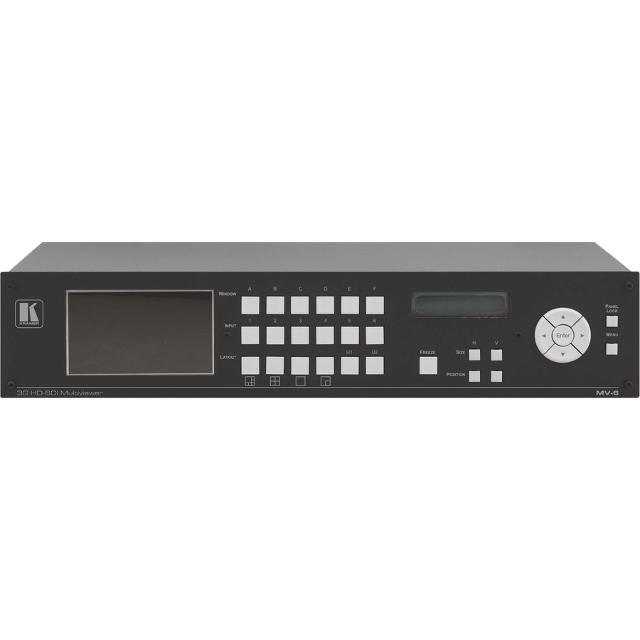 THE MV-6 IS A VERSATILE, HIGH-PERFORMANCE MULTIVIEWER FOR 3G HD-SDI VIDEO SIGNAL