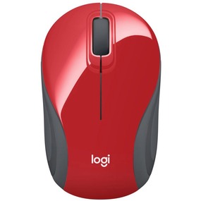 Logitech M187 Wireless Mini Mouse - Red (910-002727)