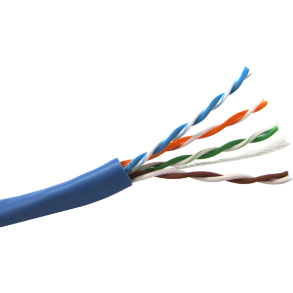 1000FT BLUE CAT5E 350MHZ SOLID UTP CMR