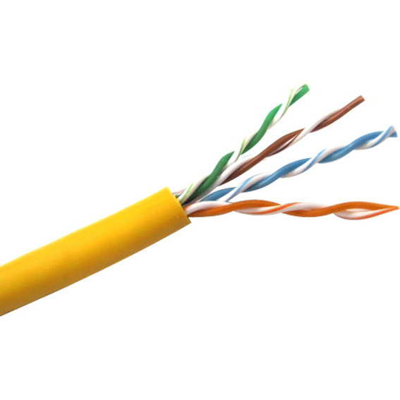 1000FT YELLOW CAT5E 350MHZ SOLID UTP CMR