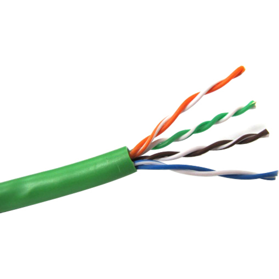 1000FT GREEN CAT5E PLENUM 350MHZ UTP CMP