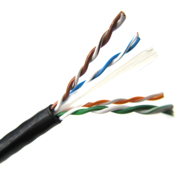 1000FT BLACK PLENUM CAT6 SOLID 550MHZ