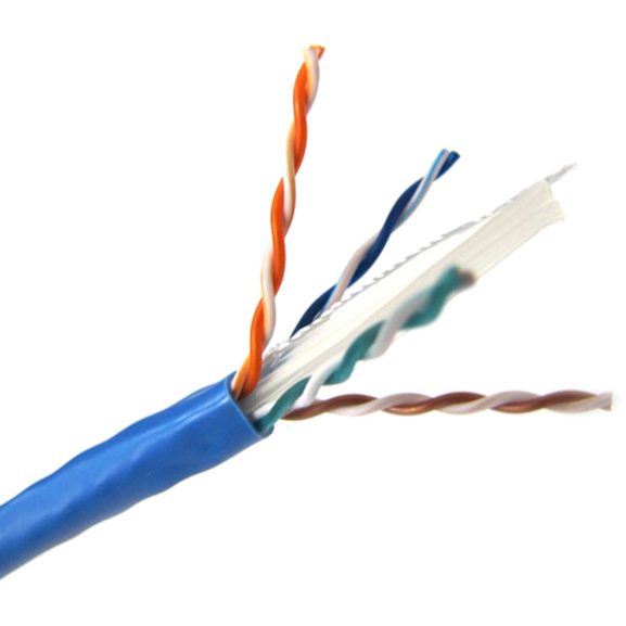 1000FT BLUE PLENUM CAT6 CABLE 550MHZ