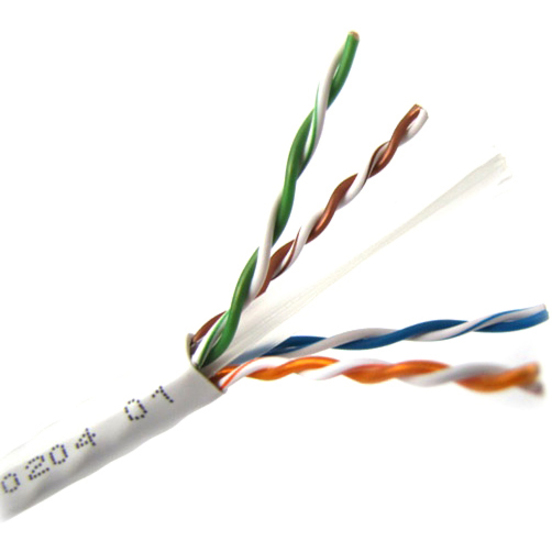 1000FT WHITE PLENUM CAT6 SOLID 550MHZ
