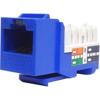 CAT5E 110 TYPE KEYSTONE JACK BLUE