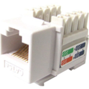 CAT5E 110 TYPE KEYSTONE JACK WHITE