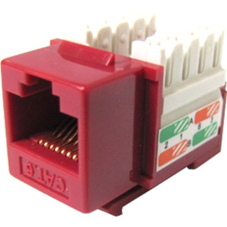 CAT6 110 TYPE KEYSTONE JACK RED
