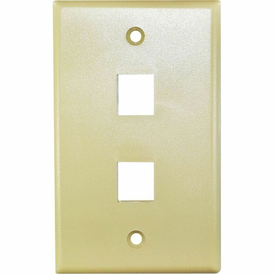 2 PORT SINGLE GANG KEYSTONE FACEPLACE IV