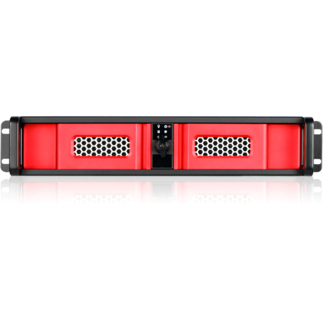 ISTARUSA KIT-2U IPC CASE SE RED 23INDEPTH, 4BAYS