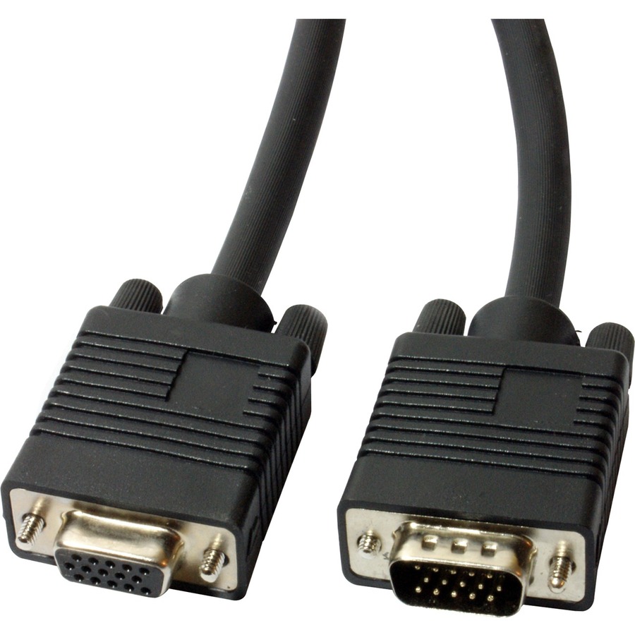 4xem 6ft Coax Vga Monitor Cable Ext Hd15 Male to Female High Res 2m