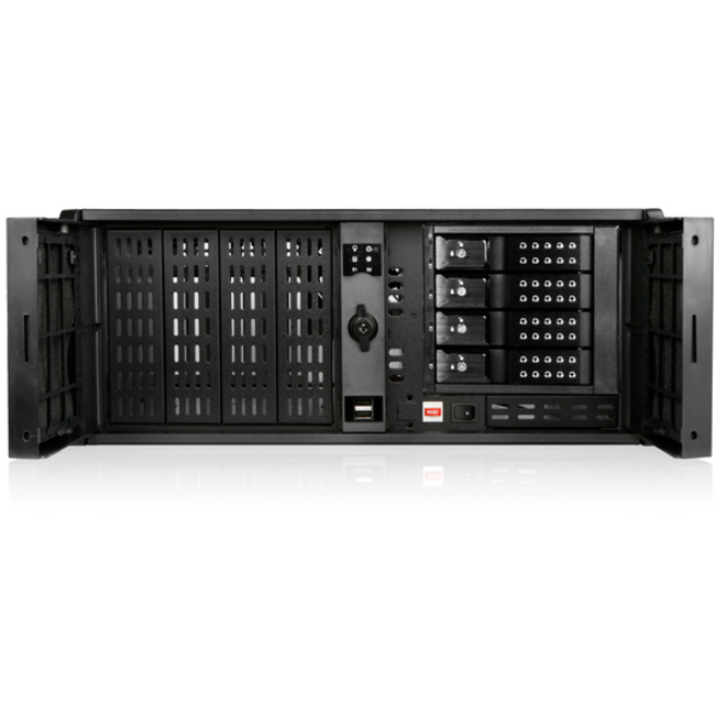 ISTARUSA KIT-4U COMPACT STYLISH 4X3.5IN TRAYLESS RACKMOUNT CHASSIS BLACK PLASTIC