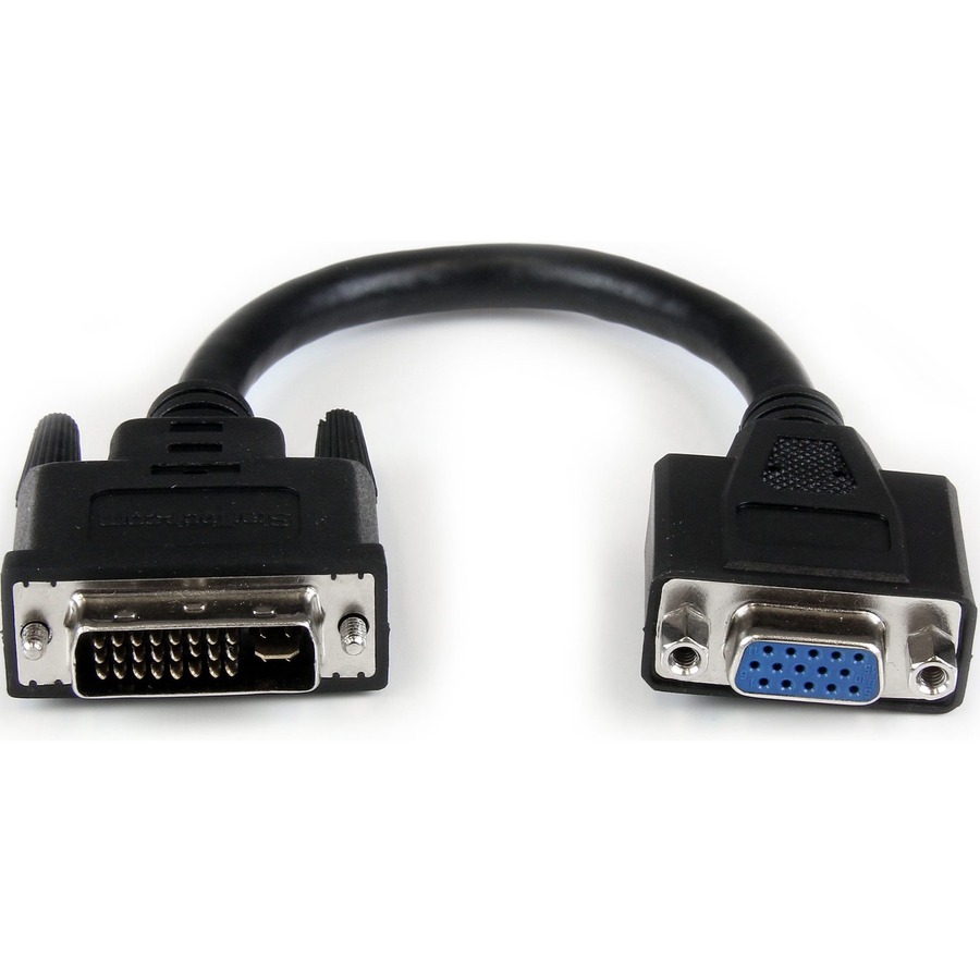 StarTech 8in DVI to VGA Cable Adapter - DVI-I Male to VGA Female
