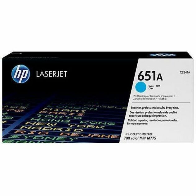 HP 651A (CE341A) CYAN ORIGINAL LASERJET TONER CARTRIDGE