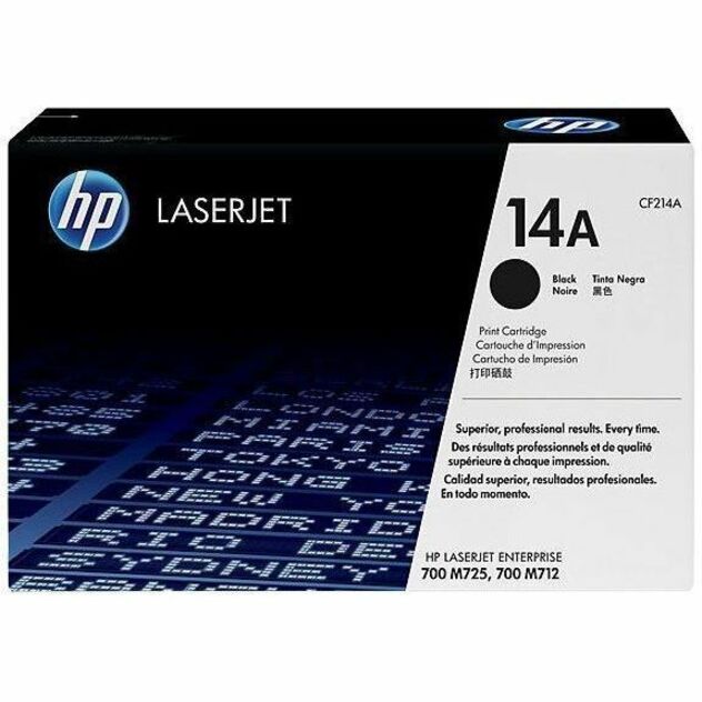 HP 14A (CF214A) BLACK ORIGINAL LASERJET TONER CARTRIDGE