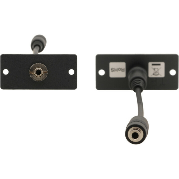 STEREO AUDIO WALL PLATE INSERT.