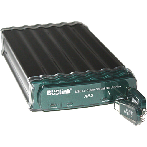 4TB CIPHERSHIELD 256BIT TRIPLE INTERFACE ENCRYPTION USB3.0/USB2.0/ESATA