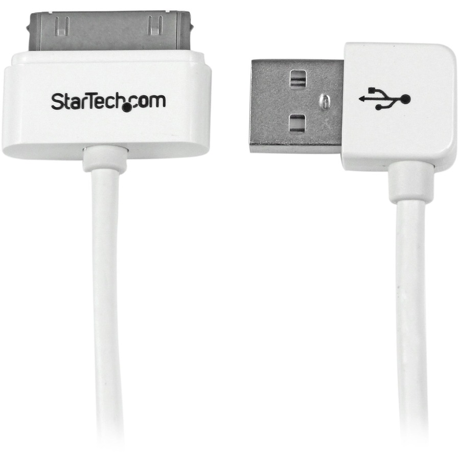 StarTech Apple Dock Connector to Right Angle USB Cable - 3 ft. (USB2ADC1MUR)