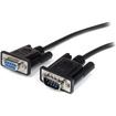 STARTECH 0.5m Straight Through DB9 RS232 Serial Cable Black (MXT10050CMBK)