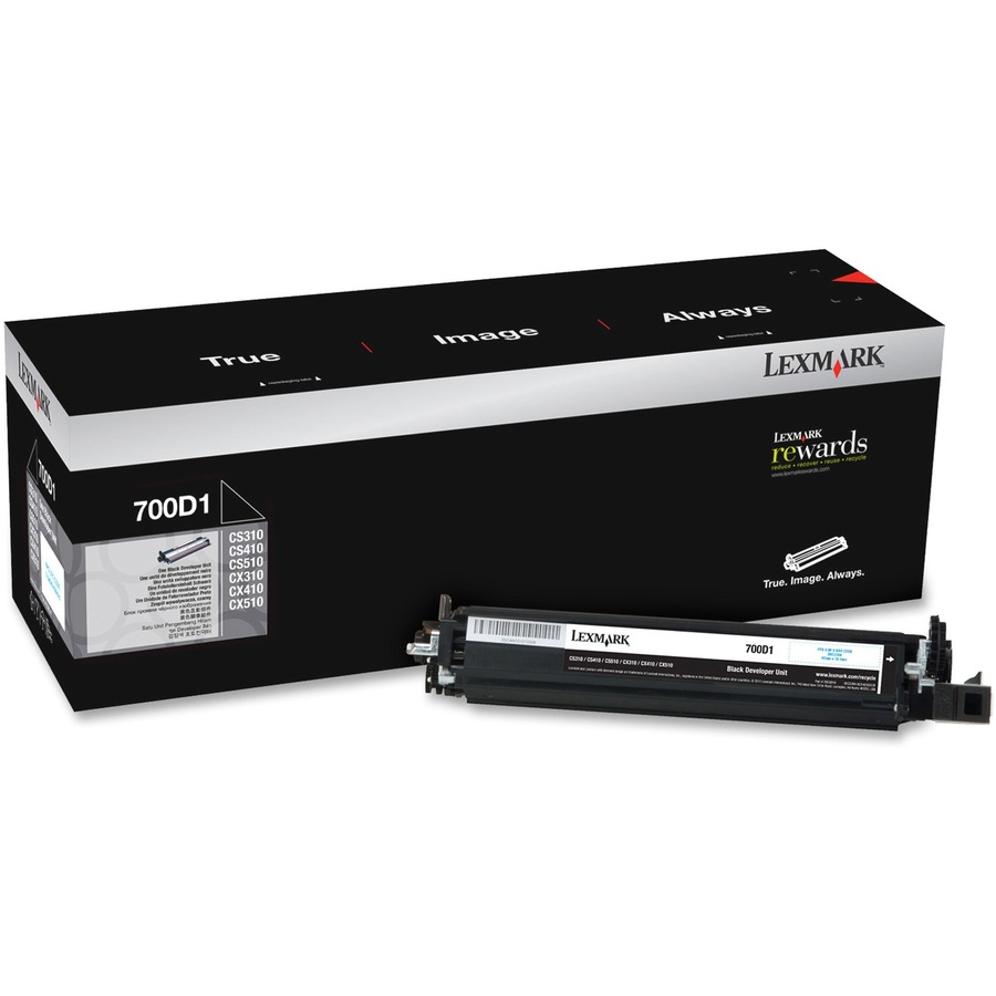LEXMARK 70C0D10 BLACK DEVELOPER UNIT FOR USE IN CS/CX31X,41X,51X ESTIMATED YIELD
