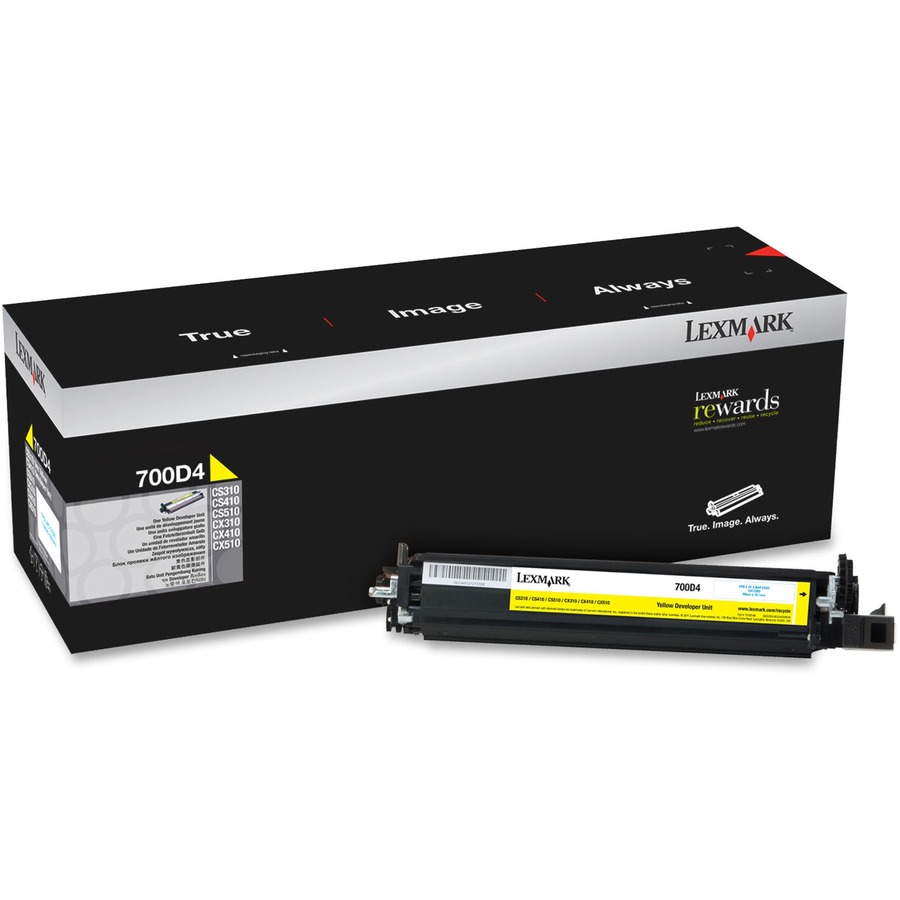 LEXMARK 70C0D40 YELLOW DEVELOPER UNIT FOR USE IN CS/CX31X,41X,51X ESTIMATED YIEL
