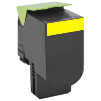 LEXMARK 80C0X40 YELLOW TONER CARTRIDGE FOR USE IN CX510 ESTIMATED YIELD 4K