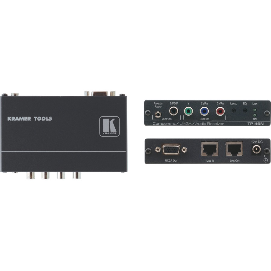 THE TP-46N IS A TWISTED PAIR RECEIVER FOR COMPONENT VIDEO (YUV) OR COMPUTER GRAP