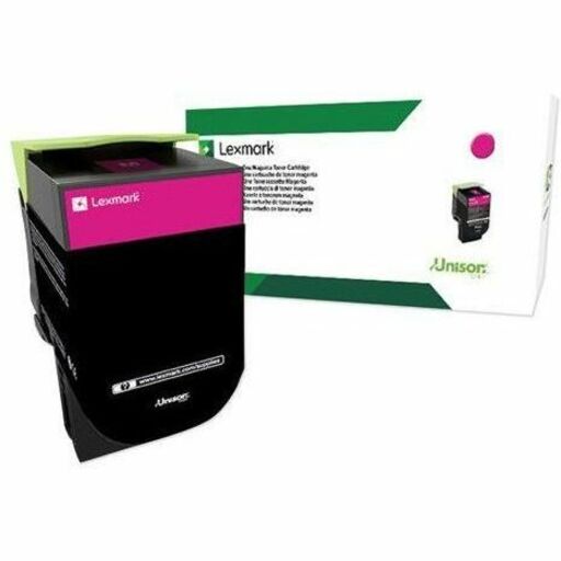 LEXMARK 80C0XMG MAGENTA RETURN PROGRAM TONER CARTRIDGE TAA FOR USE IN CX510 ESTI