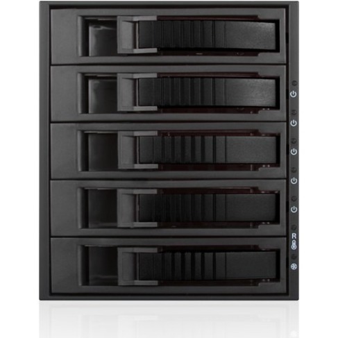 ISTARUSA 3X5.25IN TO 5X3.5INHOTSWAP SAS/SATA 6.0 GB/S BLACK