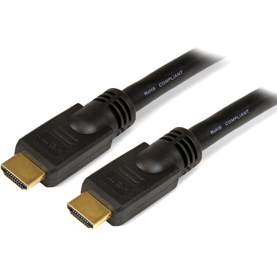 StarTech (HDMM35) - Câble HDMI haute vitesse - HDMI vers HDMI - M/M - Connecteurs plaqués or - Contacts plaqués or - 35 pi (Noir)