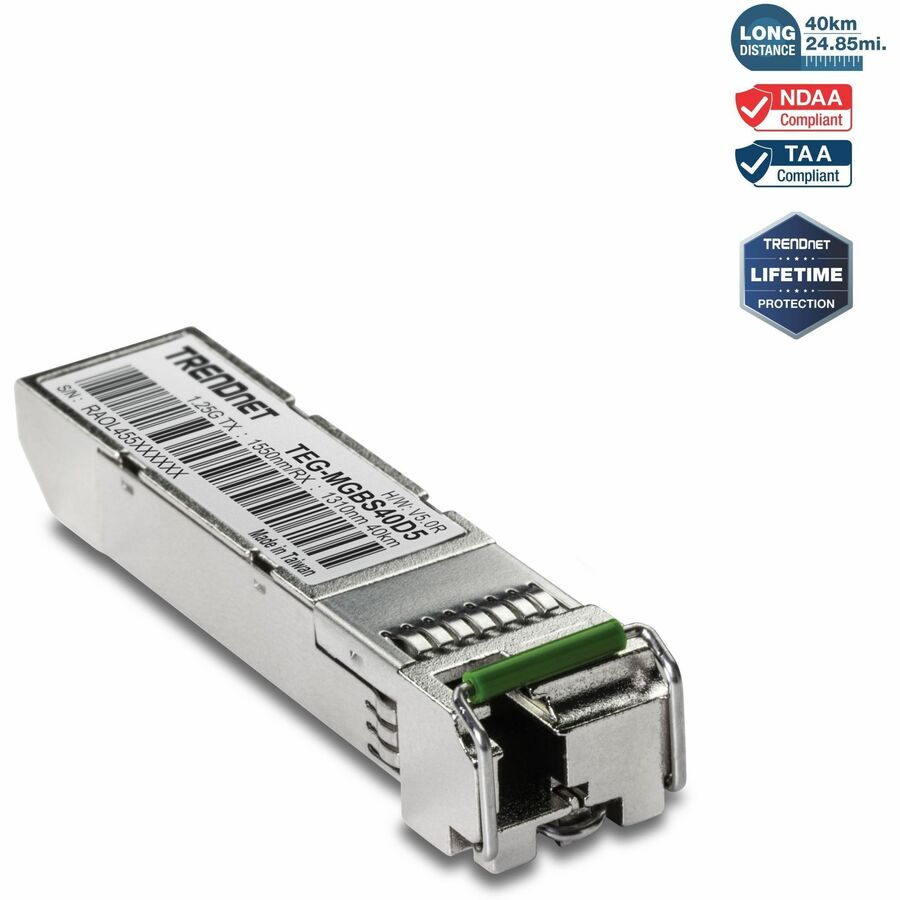 MINI-GBIC DUAL WAVELENGTH SINGLE-MODE LC MODULE 1550(40KM)