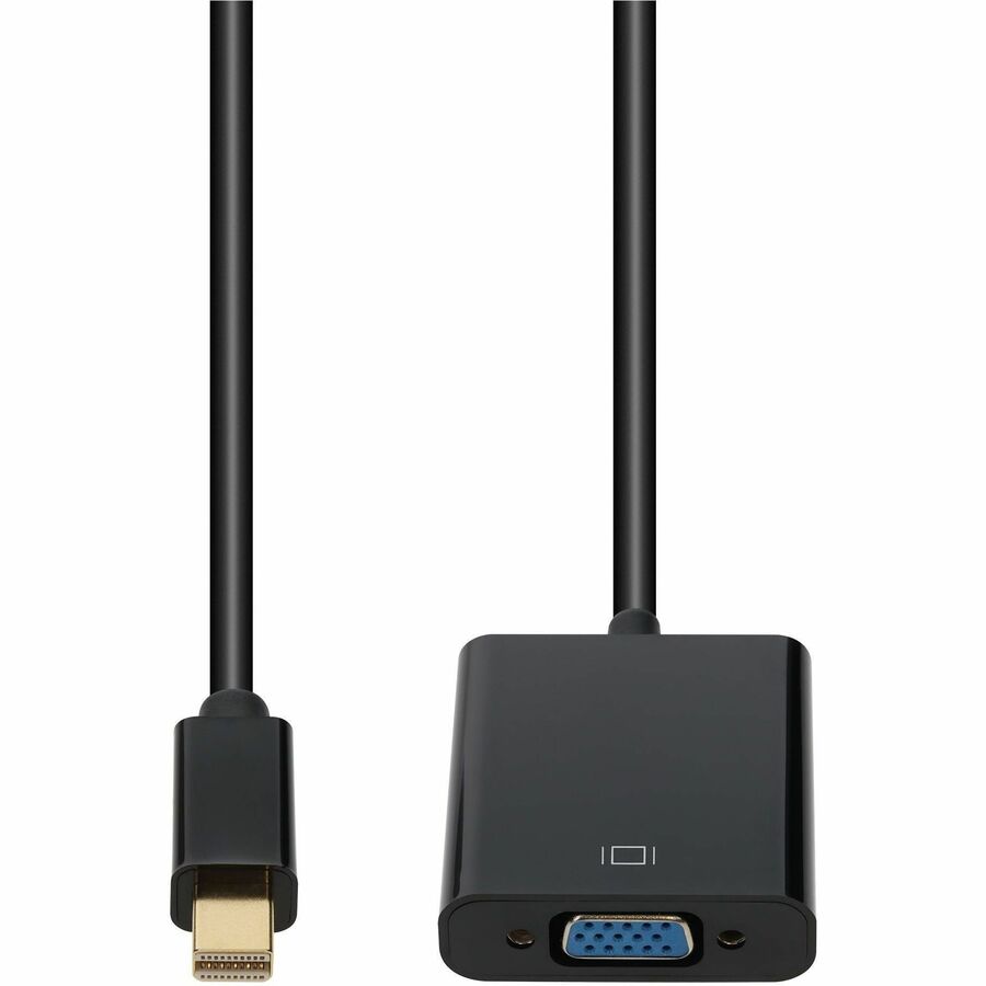 ADDON 20.00CM (8.00IN) MINI-DISPLAYPORT MALE TO VGA FEMALE BLACK ADAPTER CABLE