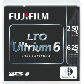 FUJIFILM LTO ULTRIUM 6 DATA CARTRIDGE WITH CASE, 2.5/6.25TB CAPACITY. VENDOR DRO