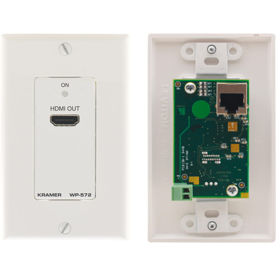 THE WP-572 IS A POC DGKAT TWISTED PAIR RECEIVER FOR HDMI SIGNALS. THE WP-571 CON