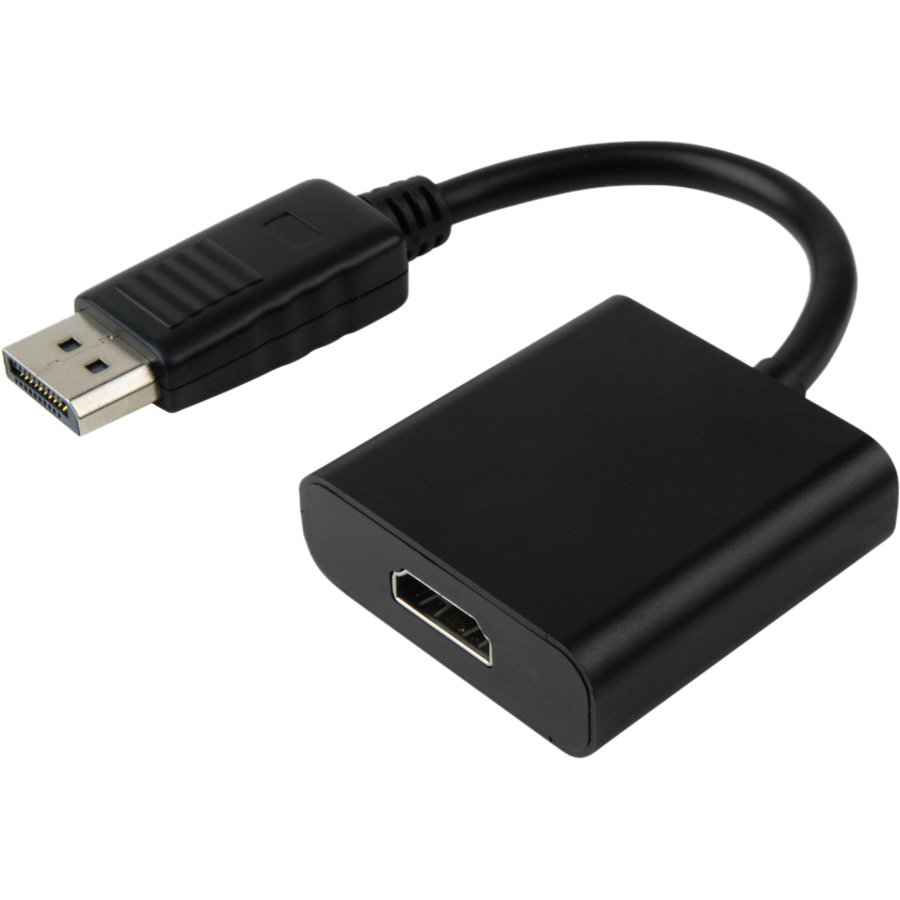 4xem 8in Displayport Male to Hdmi Female Adapter 1080p M/F Black