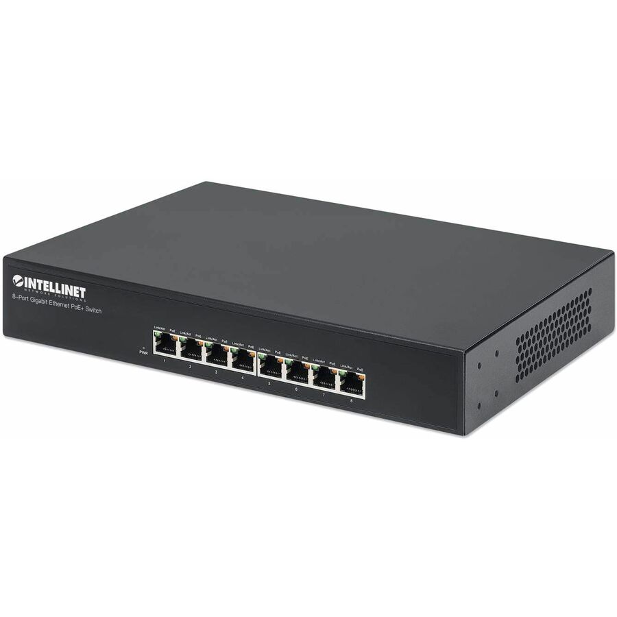 Intellinet 8-Port PoE+ Gigabit Switch 560641 | Managed, Rack Mount