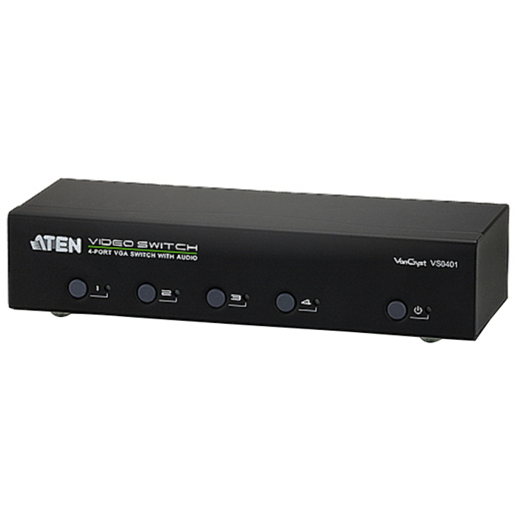 VS0401 4-PORT VGA SWITCH WITH AUDIO