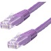 StarTech.com 20ft CAT6 Ethernet Cable - Purple Molded Gigabit - 100W PoE UTP 650MHz - Category 6 Patch Cord UL Certified Wiring/TIA - 20ft Purple CAT6 Ethernet cable delivers Multi Gigabit 1/2.5/5Gbps & 10Gbps up to 160ft - 650MHz - Fluke tested to ANSI/T
