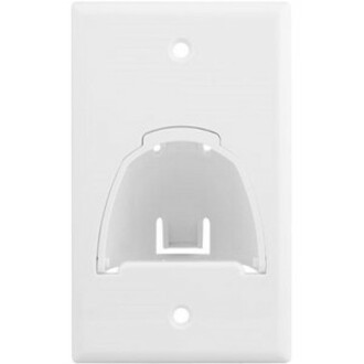 SINGLE GANG HINGED BULL NOSE WP WH