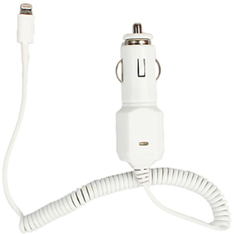 4xem 2.1a Lightning 8pin Car Charger for Apple Iphone Ipad Ipad White